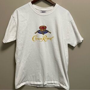 Crown Royal Canadian Whiskey White Logo T-Shirt Men’s Large
